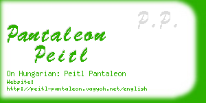 pantaleon peitl business card
